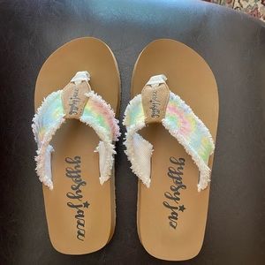 Gypsy Jazz tie dye sandals